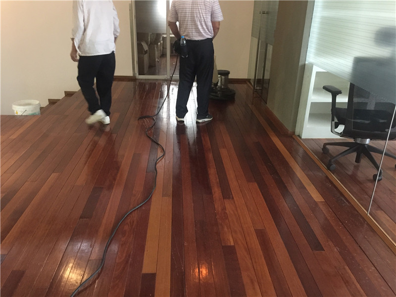 麻山区地面清洗案例